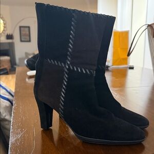 Aquatalia Suede Heel Women's Boots